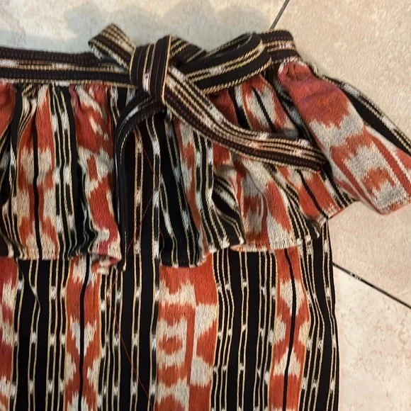 Ulla Johnson Women's Salima Printed Multicolor Ruffle Cotton Skirt Sz 6 - Picture 5 of 12